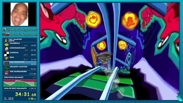 Taz: Wanted Any% Speedrun in 1:04:33 смотреть онлайн