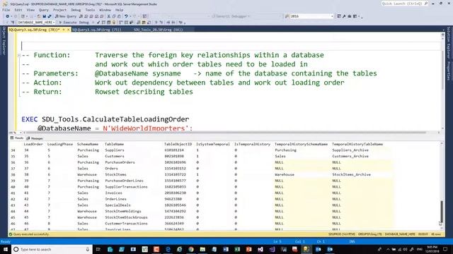 SDU Tools 86 Calculate SQL Server Table Loading Order смотреть онлайн