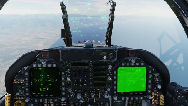 DCS F/A-18C Hornet: применение бомб с лазерным наведением и нашлемной системы целеуказания. смотреть онлайн