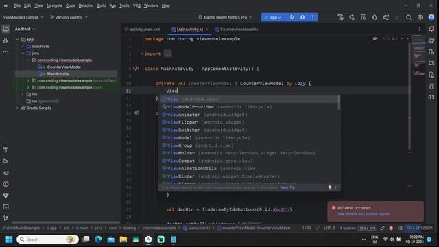ViewModel and LiveData Tutorial in Android Studio kotlin смотреть онлайн