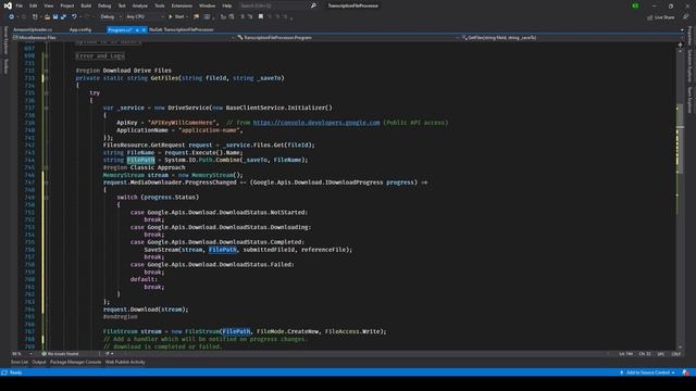 Google Drive File Download using Google Drive API in C# смотреть онлайн