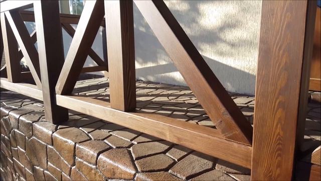 Терраса из клееного бруса. смотреть онлайн