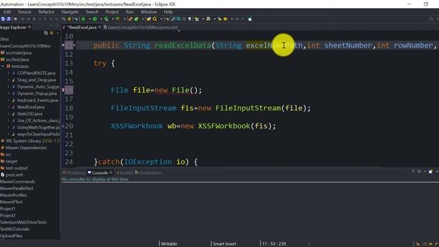 How to read data from Excel file in Selenium using Apache POI with Java | Generic method - Version смотреть онлайн
