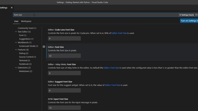 How to Change Editor and Terminal Font Size in VS Code смотреть онлайн
