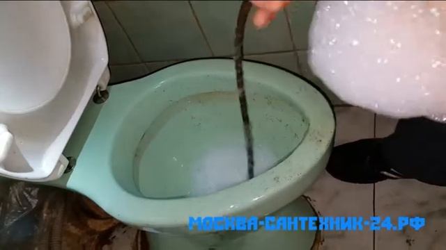 Прочистка унитаза