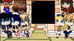 Реакция Леди баг и супер кот на братьев Маринетт.(Ран/Риндо) [Gacha club]