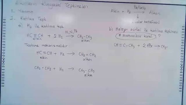 Alkenlerin Tepkimeleri-Kimya Dersi смотреть онлайн
