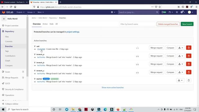 How to Delete Multiple Git Branches Locally and Remotely || Git Branches Tutorial смотреть онлайн