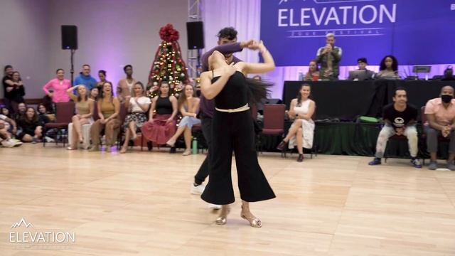Elijah & Danielle - 1st Place Intermediate Jack & Jill - Elevation Zouk Festival 2022 смотреть онлайн