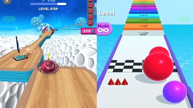 Going Balls, Sky Rolling Ball 3D Vs Action Balls, Ball Run 2048 - Satisfying Mobile Games All Level
