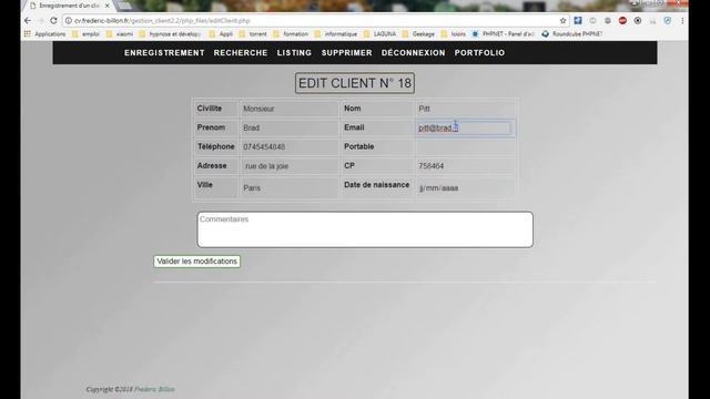 Application de gestion clients simple - Php смотреть онлайн