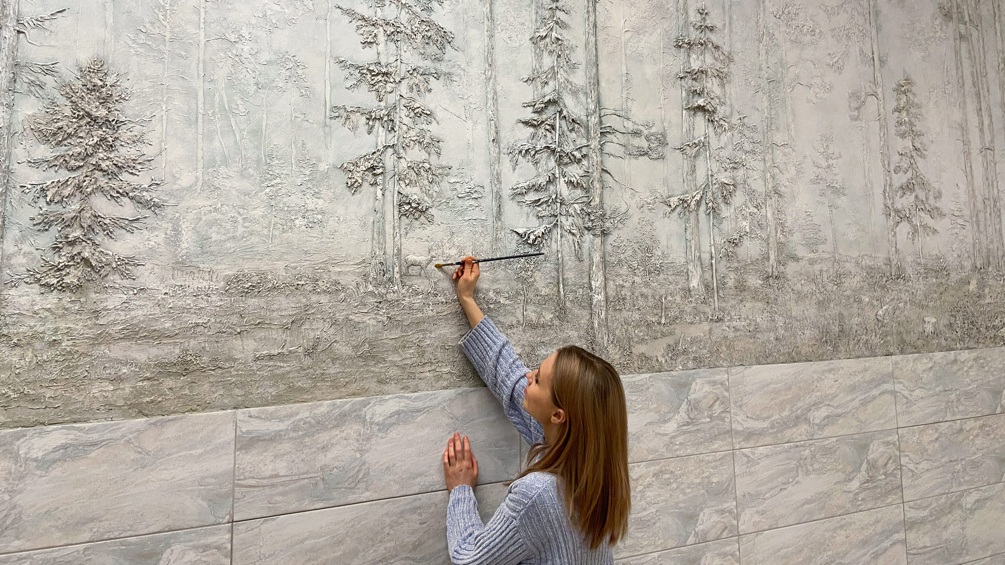 Барельеф на заказ - Лес