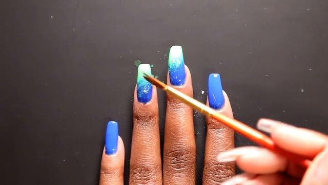 Blue Green Ombré Nails | Patrice Nailed It! смотреть онлайн