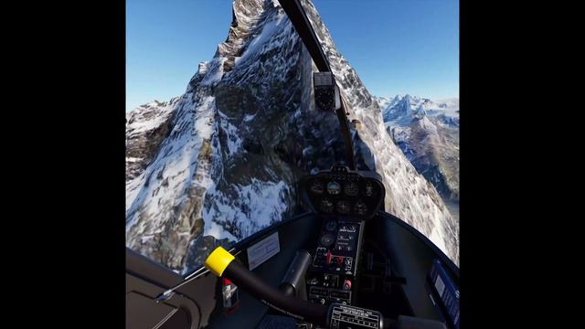 Matterhorn Orbit, Landing At Air Zermatt Heliport Raron All In VR.