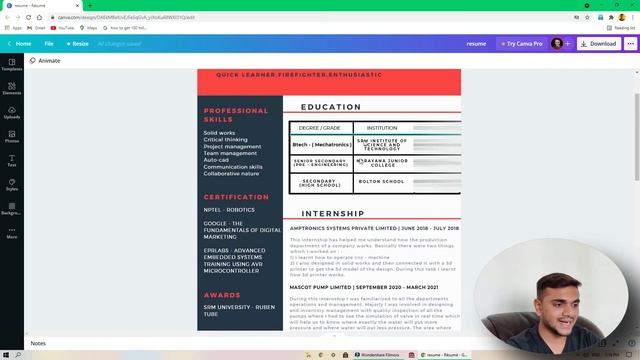 HOW TO WRITE RESUME FOR VISA CANADA? | FREE RESUME WEBSITES ?| RESUME FOR VISA | MASTERS IN CANADA смотреть онлайн