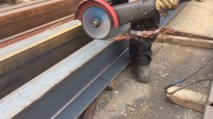 Как правильно порезать, швеллер #26, болгаркой.