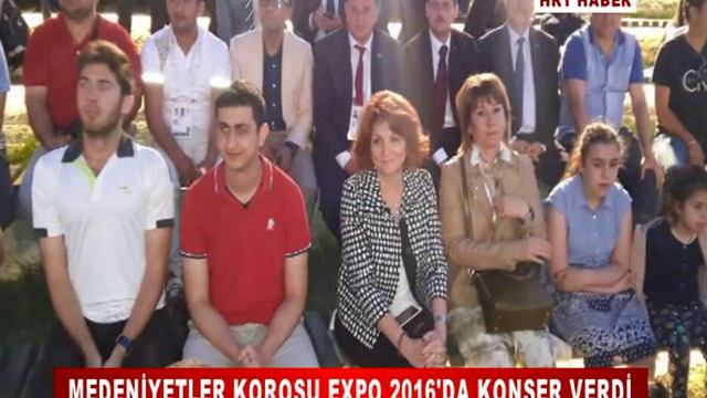MEDENİYETLER KOROSU EXPO 2016'DA KONSER VERDİ смотреть онлайн
