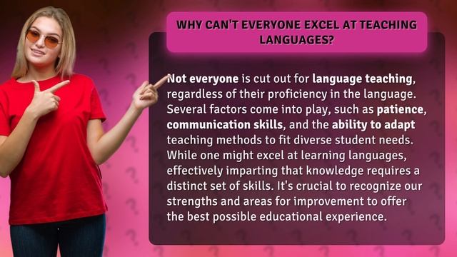 Why Can't Everyone Excel at Teaching Languages? смотреть онлайн