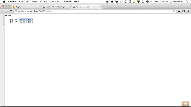 2 Matching a US Phone Number and Named Captures смотреть онлайн