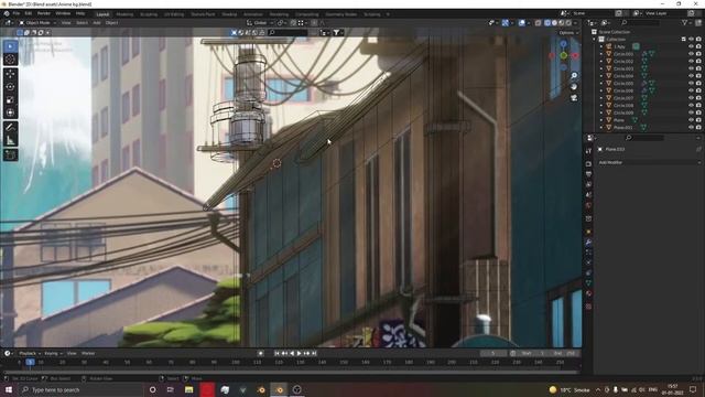 Anime Background (Your Name Scene) | Blender 3.0 | CGDASH смотреть онлайн