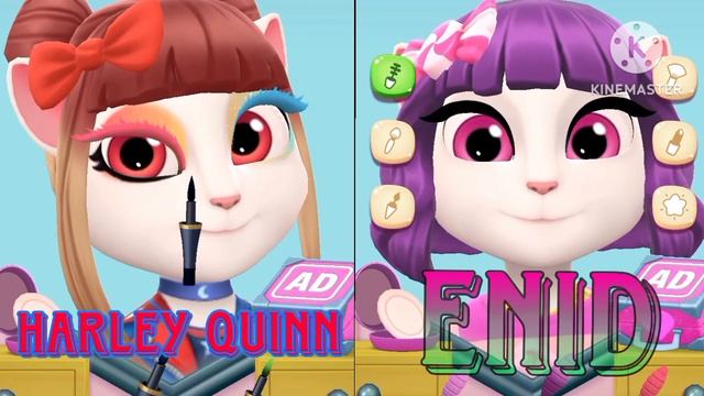 my talking Angela2 ?II Harley Quinn vS Enid Sinclair #mytalkingangela2 #enid #harleyquinn #gameplay смотреть онлайн