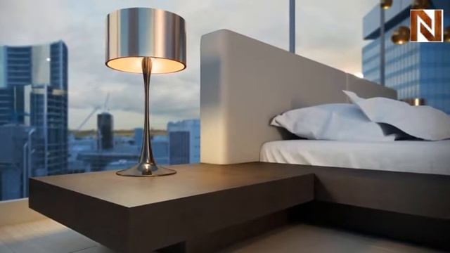 Modloft HB39A-CK-WEN-GRY Worth Bed - Cal-King Wenge Dusty Grey Leather смотреть онлайн