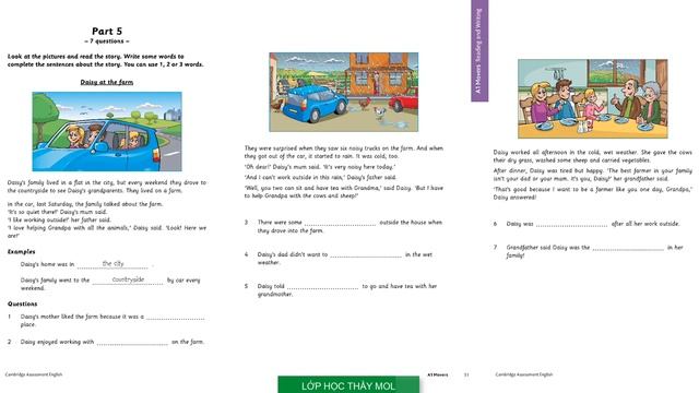 Cambridge English - Movers YLE (A1) - Reading and Writing Test смотреть онлайн