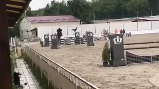 Юрий Голиков и Бугатти, перепрыжка, до 130 см. Круглик, 12-13 мая смотреть онлайн