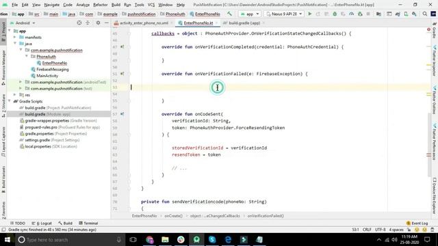 How to integrate Phone Number Login in your ANDROID APP using firebase in ANDROID STUDIO with KOTLI смотреть онлайн