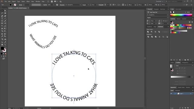 Adding text in the shape of a circle (Adobe Illustrator) смотреть онлайн