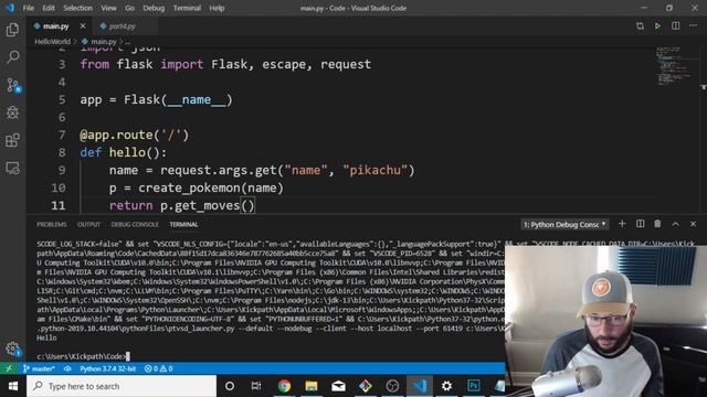 Python Tutorial Part 5 - Serving data in a webpage using Flask смотреть онлайн