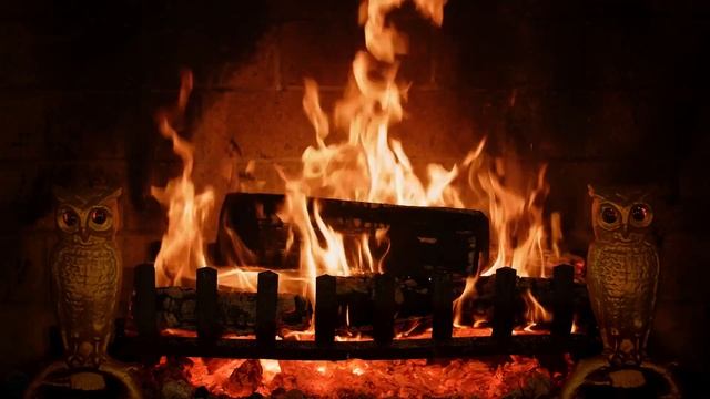 Камин для крепкого сна (Full HD) & Звуки горящего камина и потрескивания огня (без музыки) смотреть онлайн