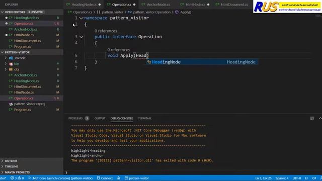 สอน C# Design Patterns : Visitor Pattern смотреть онлайн