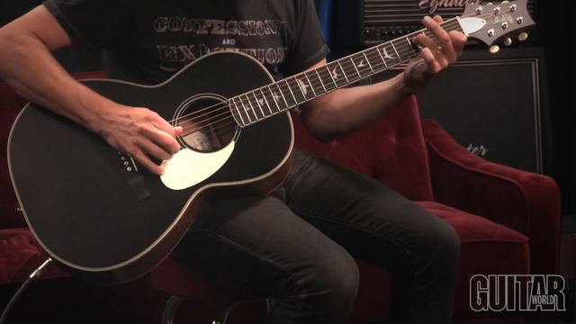 PRS SE Parlor P20E acoustic-electric guitar - demo смотреть онлайн