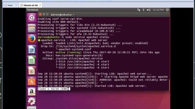 How To Install the Apache Web Server on Ubuntu 16.04 смотреть онлайн