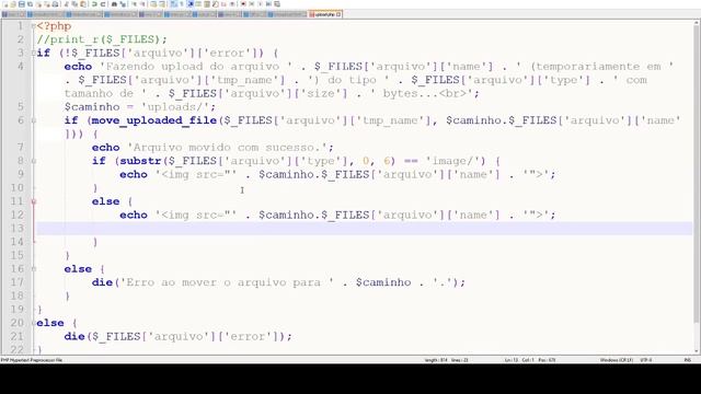 Uploads de Arquivos em PHP смотреть онлайн