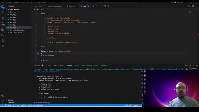 Temelden Zirveye Python Serisi - Ayetullah Turabi - Bölüm 11 | Eval() & Exec() Fonksiyonu Kullanım смотреть онлайн