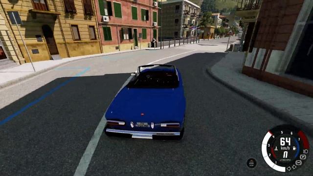 BeamNG.drive - Fiat 124 Spider 1969 - Car Show Test Drive Crash . 4K 60fps. смотреть онлайн