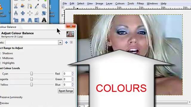 Change the color of your hair with GIMP photo editor. смотреть онлайн