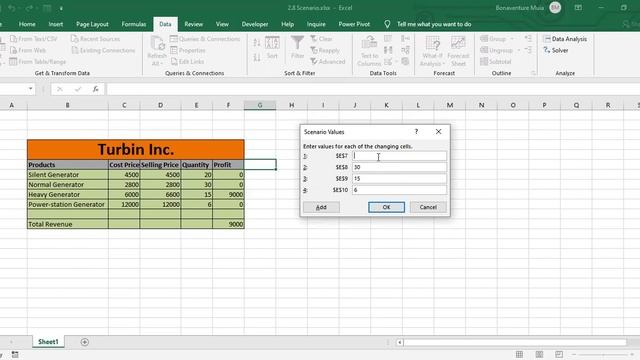 WHAT IF ANALYSIS - SCENARIO MANAGER смотреть онлайн