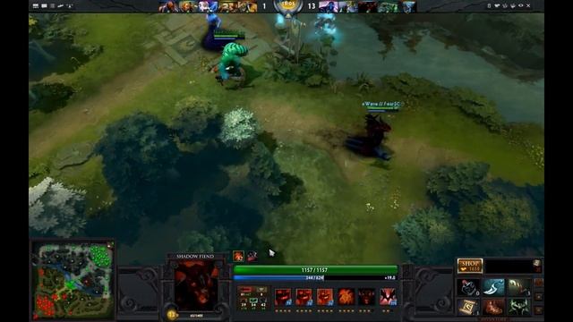 FearSC plays ShadowFiend Dota 2 смотреть онлайн