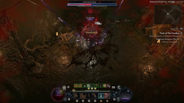 Diablo 4 season of blood - The Butcher vs immortal rogue смотреть онлайн