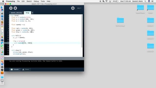 Processing JS: Rainbow Rain смотреть онлайн