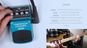 Behringer - CS400 Compressor Sustainer - Demo