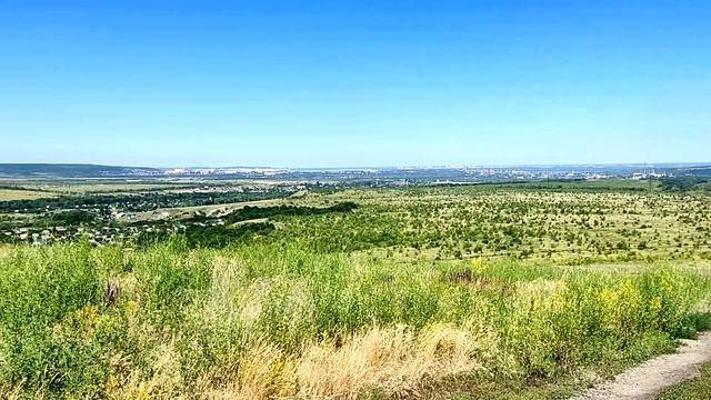 Буданова Гора. Панорама на Саратов вдали. смотреть онлайн