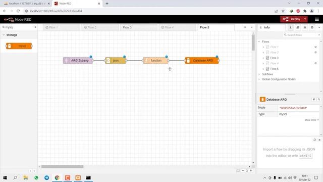 Send Data to Database MySQL Node Red смотреть онлайн