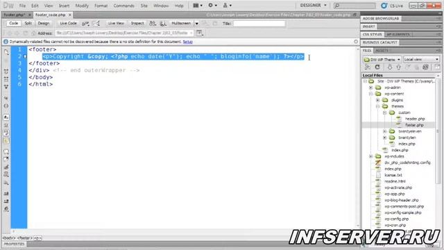 Dreamweaver and Wordpress. Урок 08 смотреть онлайн