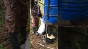 Кормушка для кабана из бочки. Часть 2