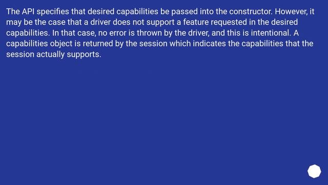 Selenium Desired Capabilities - set handlesAlerts for PhantomJS driver смотреть онлайн