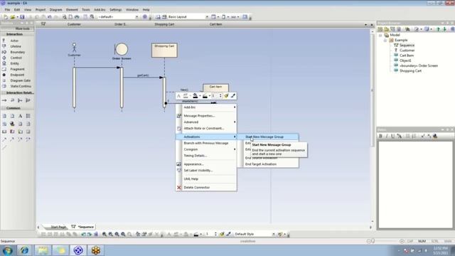 HOWTO EA Sequence Diagrams
